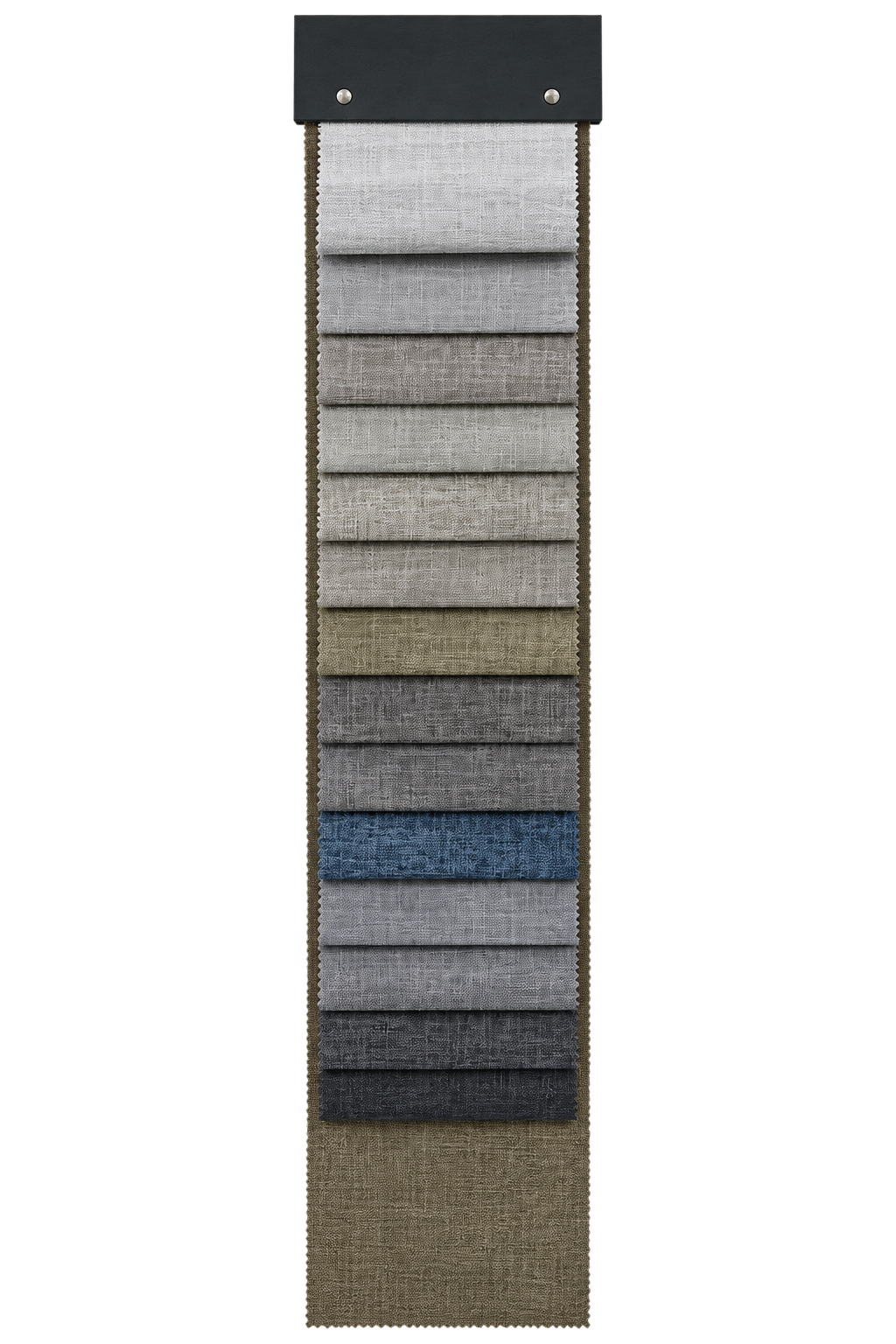 2125 fabric sample collection, front view