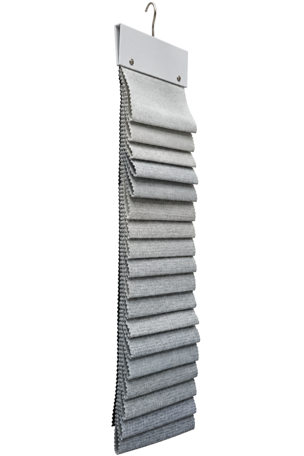 2826 fabric sample collection, side view showing layered depth