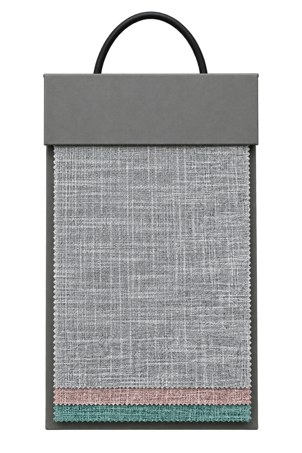 竹节棉 fabric sample collection, front view