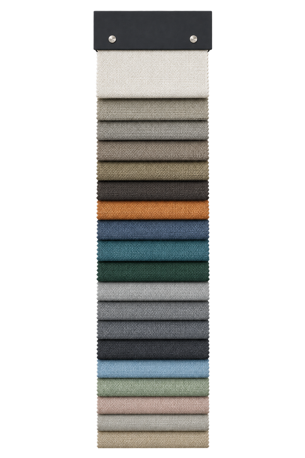 田字麻 fabric sample collection, front view
