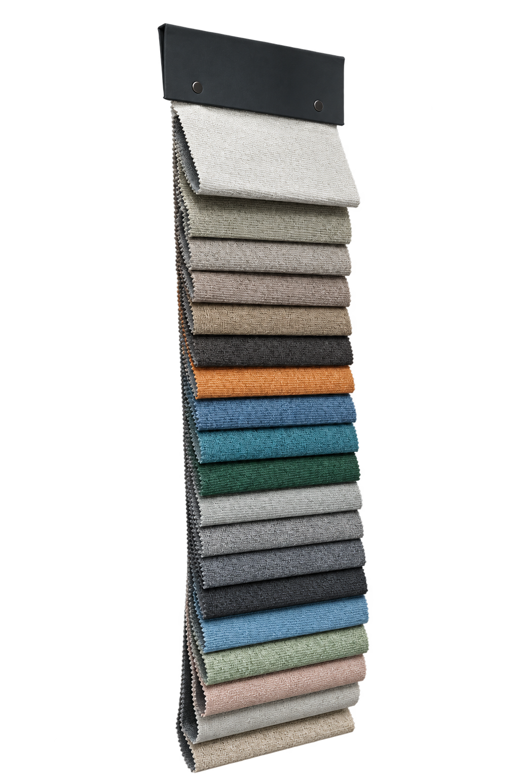 田字麻 fabric sample collection, side view showing layered depth